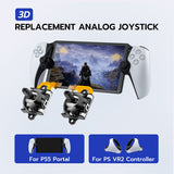 6 In 1 Hall Analog Joystick Repair Kit with Opening Tool for PlayStation Portal and PlayStation VR2 Controller