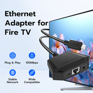 Mcbazel Ethernet Adapter for Amazon Fire TV Devices