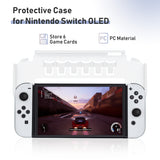 DOBE Protective Case with Game Cards Storage for Nintendo Switch OLED - White (TNS-1141)