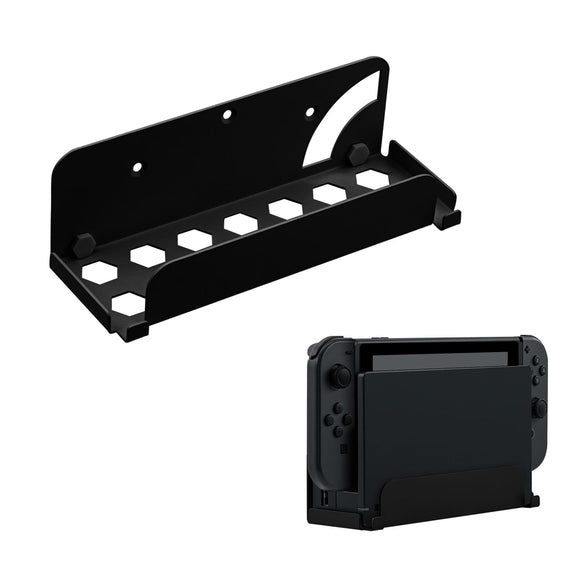 JYS Iron Material Wall Mount for Nintendo Switch OLED Console - Black (JYS-NS230)