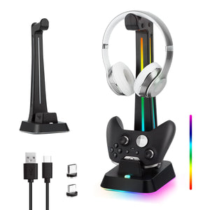 RGB Headphone Stand and Charging Station for Xbox Series X&S/Elite 1/ Elite 2/One/One X/One S/One Elite(SY-One-2030)