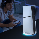 Ipega Universal RGB Vertical Stand for PS5 Slim DE/UHD Gaming Console-White(PG-P5S035SA)