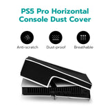 Oxford Nylon Fabric Dust Cover with Cutout for PS5 Pro Gaming Console(Horizontal-Black and White)