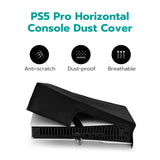 Oxford Nylon Fabric Dust Cover with Cutout for PS5 Pro Gaming Console(Horizontal-Black)