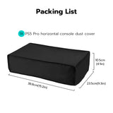 Oxford Nylon Fabric Dust Cover with Cutout for PS5 Pro Gaming Console(Horizontal-Black)