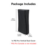 Oxford Nylon Fabric Dust Cover with Cutout for PS5 Pro Gaming Console(Vertical-Black)