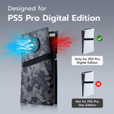 Replacement Side Panel Plate with Vent for PS5 Pro Digital Edition - Camouflage