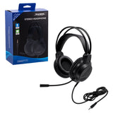 DOBE Wired Stereo Headphone with Mic for PS5/PS4/Xbox/Nintendo Switch/PC-Black(TP5-3592)