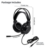 DOBE Wired Stereo Headphone with Mic for PS5/PS4/Xbox/Nintendo Switch/PC-Black(TP5-3592)