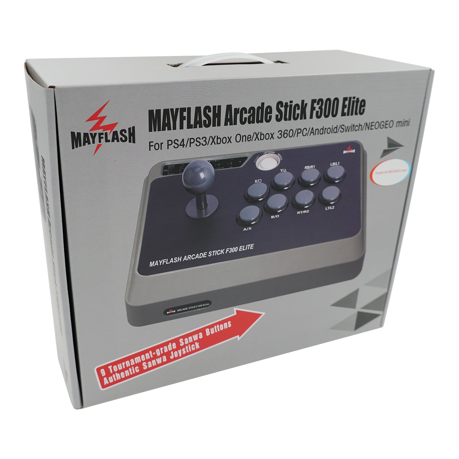 Mayflash F300 Elite Arcade Stick with Sanwa Button & Joystick for For –  SupremeGameGear